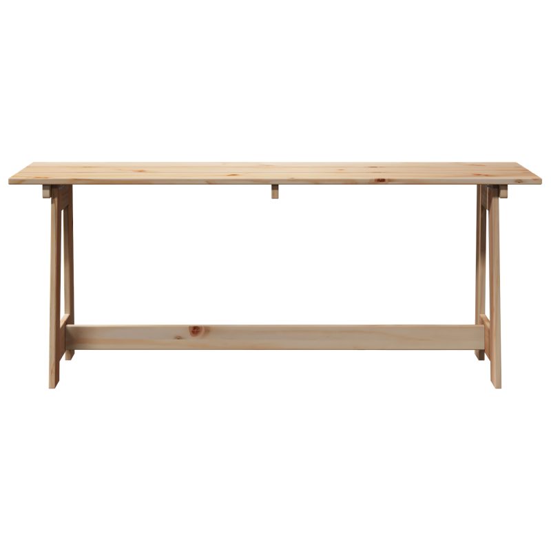 Gartenbank 119x35x47 cm Massivholz Kiefer