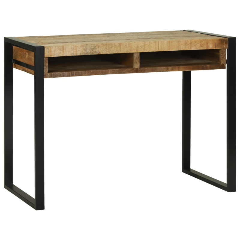 Schminktisch mit Spiegel 100x50x75 cm Massivholz Mango