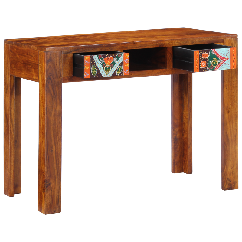 Schreibtisch 100x50x75 cm Massivholz Akazie