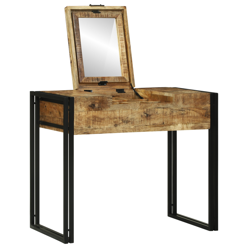 Schminktisch 90x50x75 cm Massivholz Mango