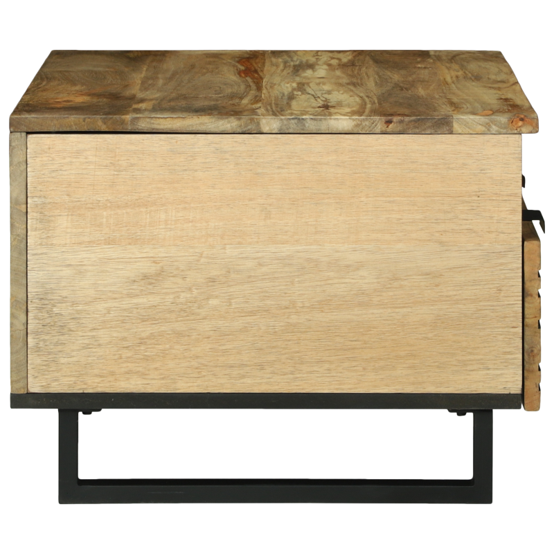 Couchtisch 80x54x40 cm aus massivem Mangoholz