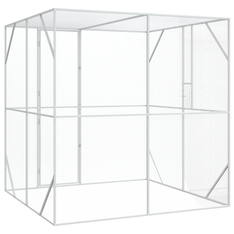 Vogelhaus Anthrazit 209x202x214 cm Stahl