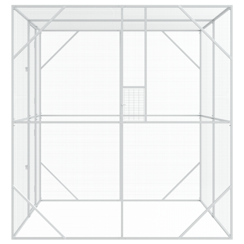 Vogelhaus Anthrazit 209x202x214 cm Stahl