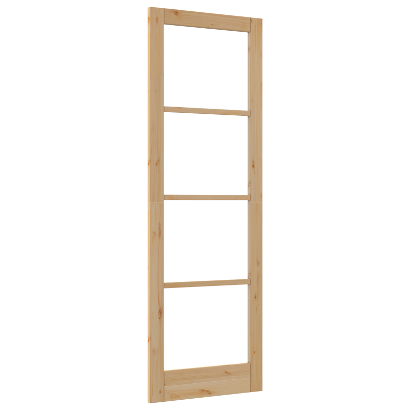 Innentür mit Glas ORKDAL 78x232x4 cm Massivholz Kiefer