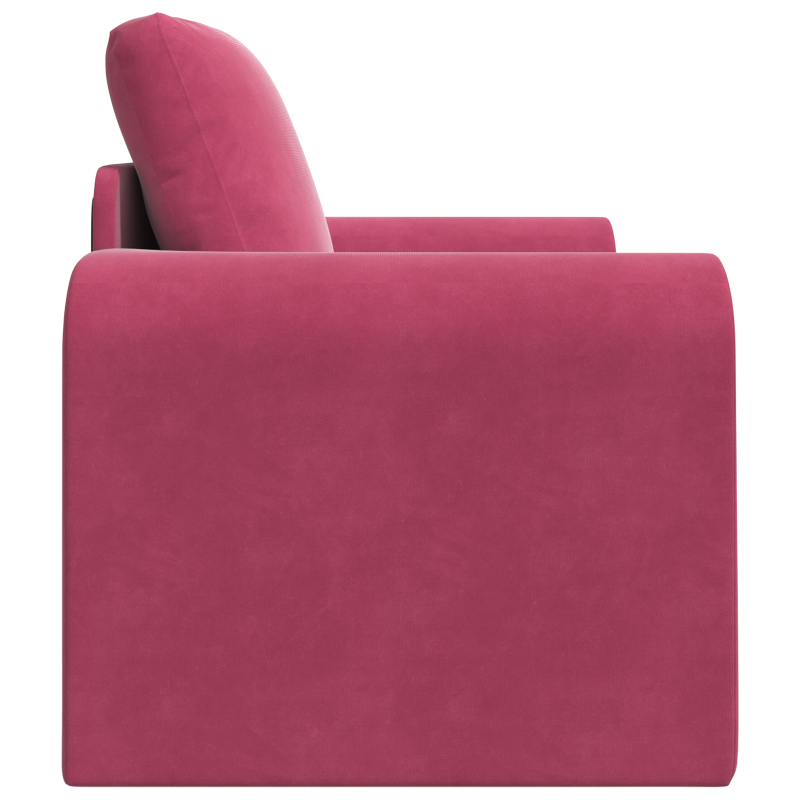 Boden-Sofa-Bett 2-in-1 Weinrot 98x71x83 cm Samt