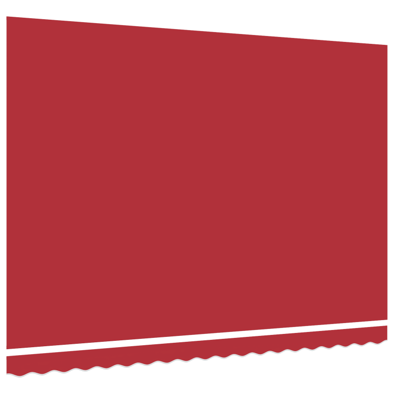 Ersatzstoff für Markisen für Rahmen 4,5x3,5 m Rot
