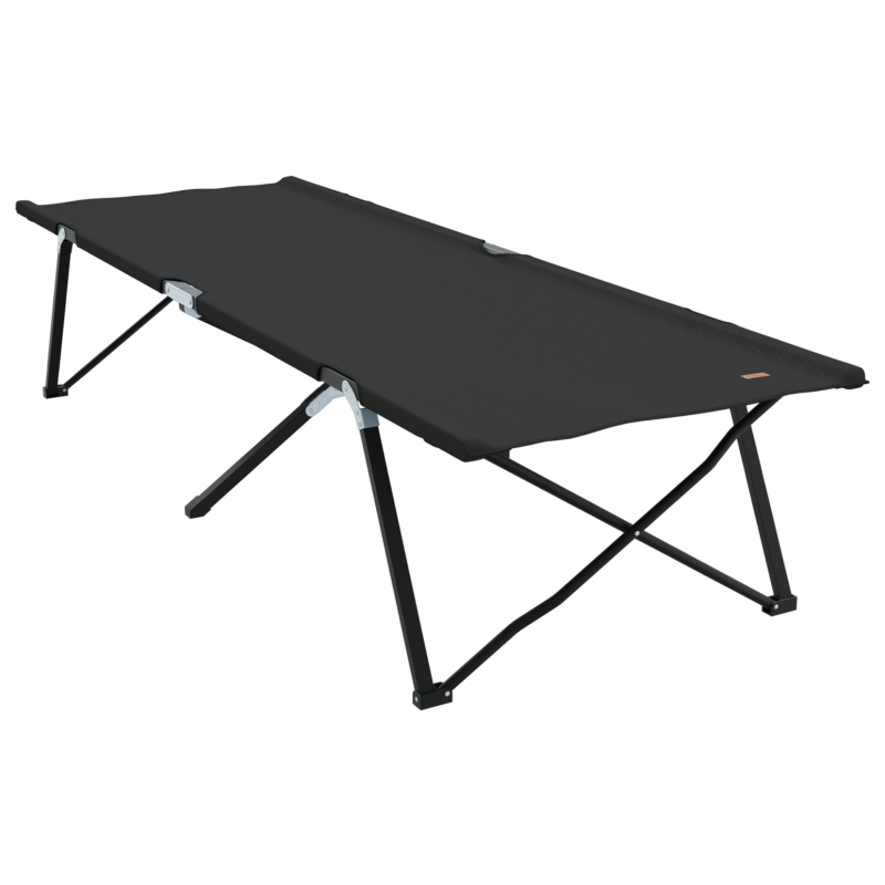Klappbare Sonnenliege mit Tragetasche Schwarz 600D Oxford-Stoff