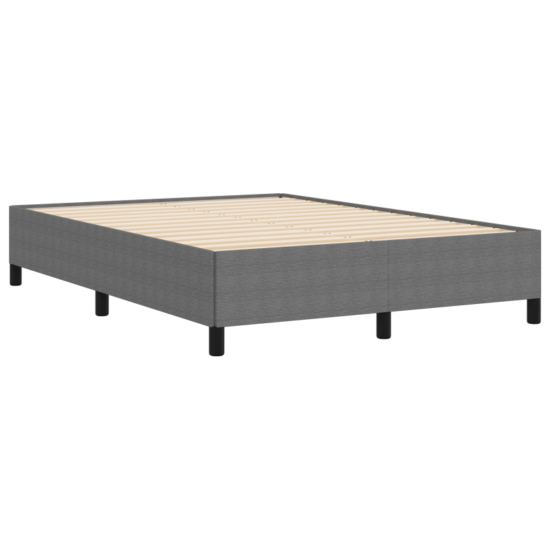 Bettgestell Hellgrau 160x200 cm Cordstoff