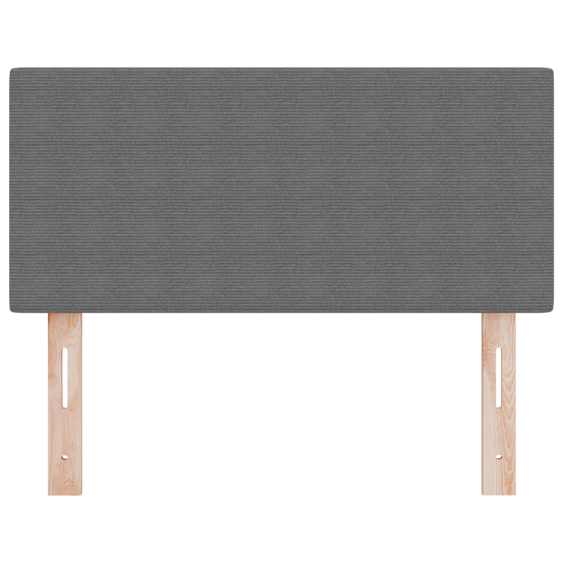 Kopfteil Schlichtes Design Hellgrau 100 cm Cordstoff