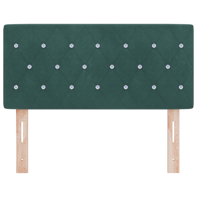 Boxspringbett mit Matratze Dunkelgrau 120x200 cm Samt