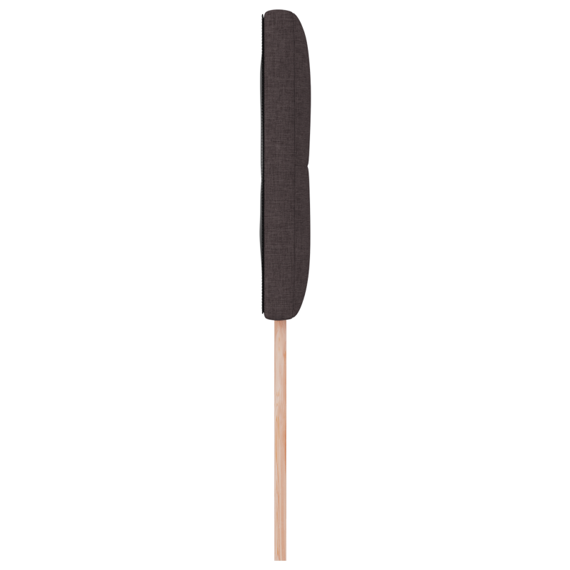 Kopfteil Mit Knopfheftung Dunkelbraun 80 cm Stoff