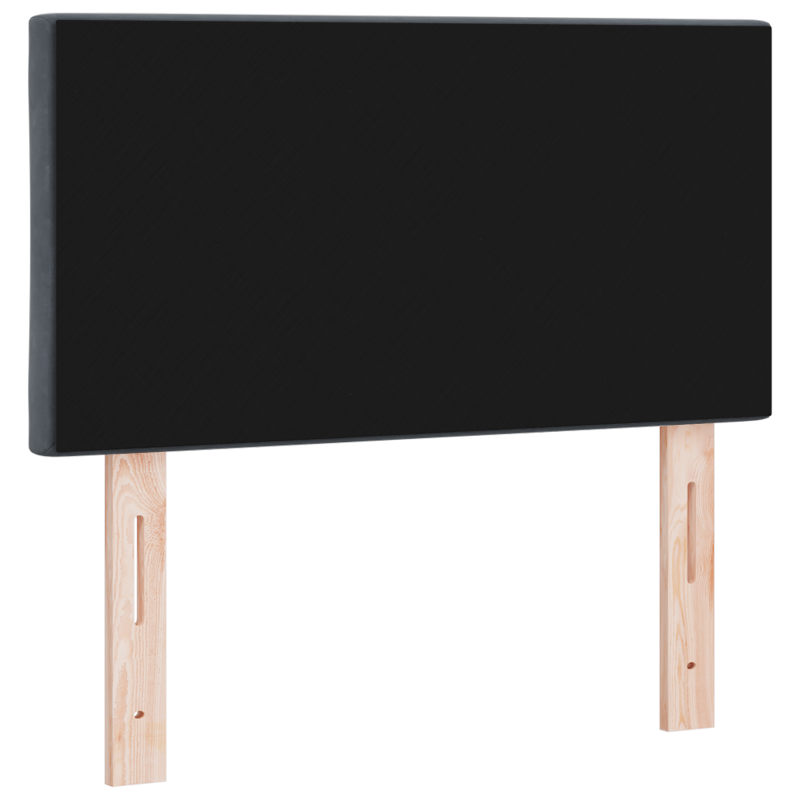 Boxspringbett mit Matratze in Dunkelblau, 200x200 cm, aus Samt