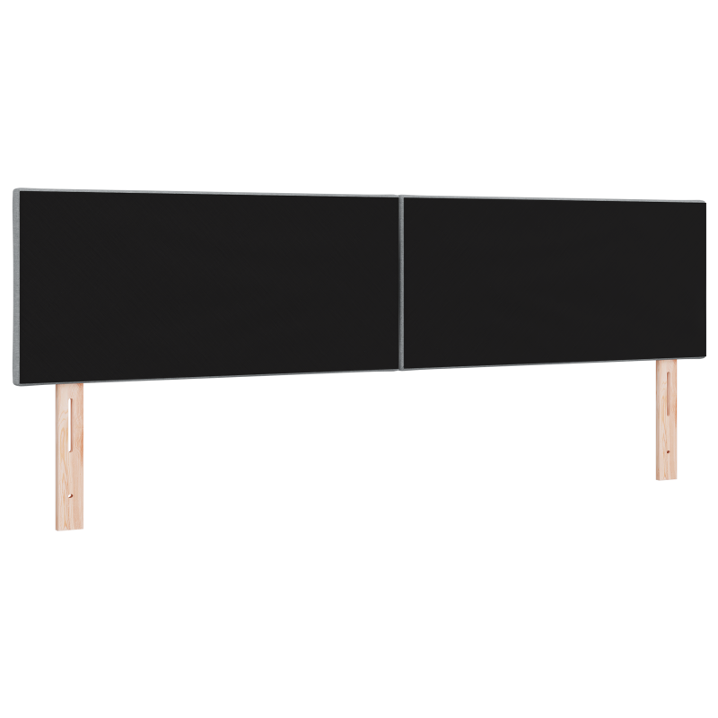 Boxspringbett mit Matratze & LED Licht Hellgrau 180x200 cm Samt