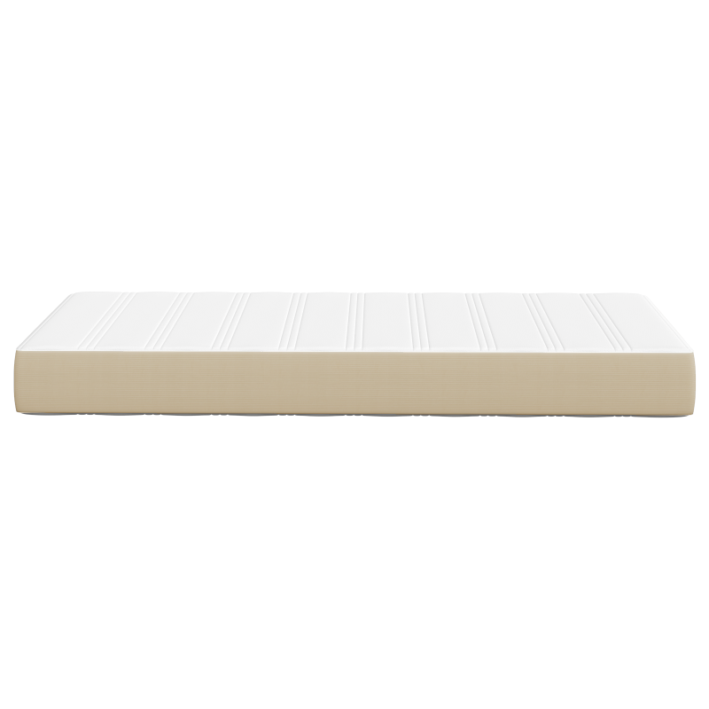 Taschenfederkernmatratze Lichtgrün Grau Mittel 90x200x20 cm Stoff