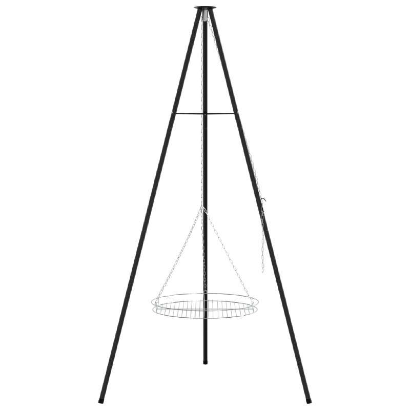 manuelle einziehbare Markise mit LED Hellgrau 600x300 cm