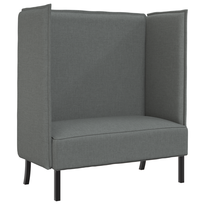 Hochlehnersofa Dunkelgrau 109x56x121 cm Gewebe
