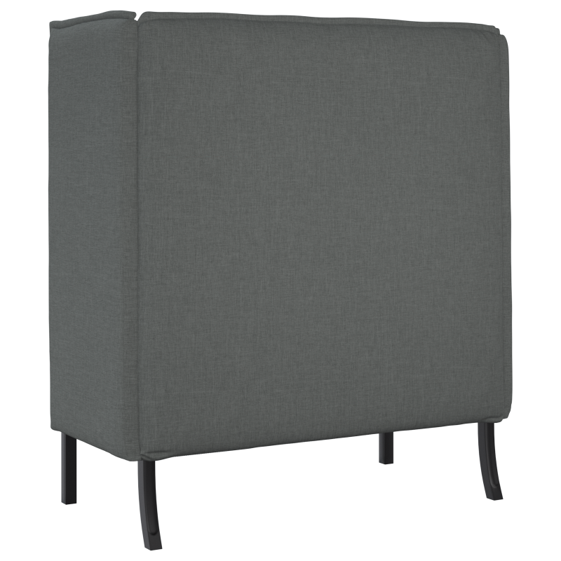 Hochlehnersofa Dunkelgrau 109x56x121 cm Gewebe