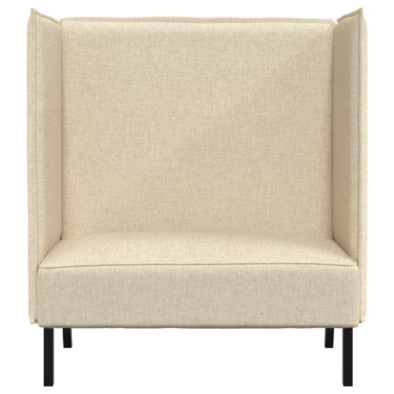 Hochlehner Sofa Creme 109x56x121 cm Stoff