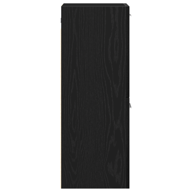 Bad-Wandschrank Schwarz Eiche 30x30x80 cm Spanplatte