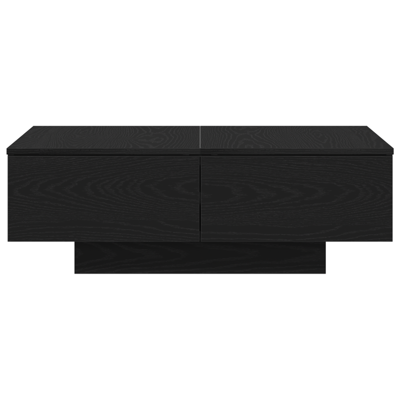 Couchtisch Schwarz Eiche 90x60x31 cm Holzwerkstoff