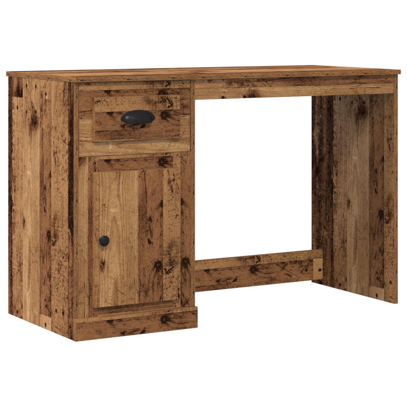 Schreibtisch mit Stauraum Altholz 50x115x75 cm Ingenieurbau