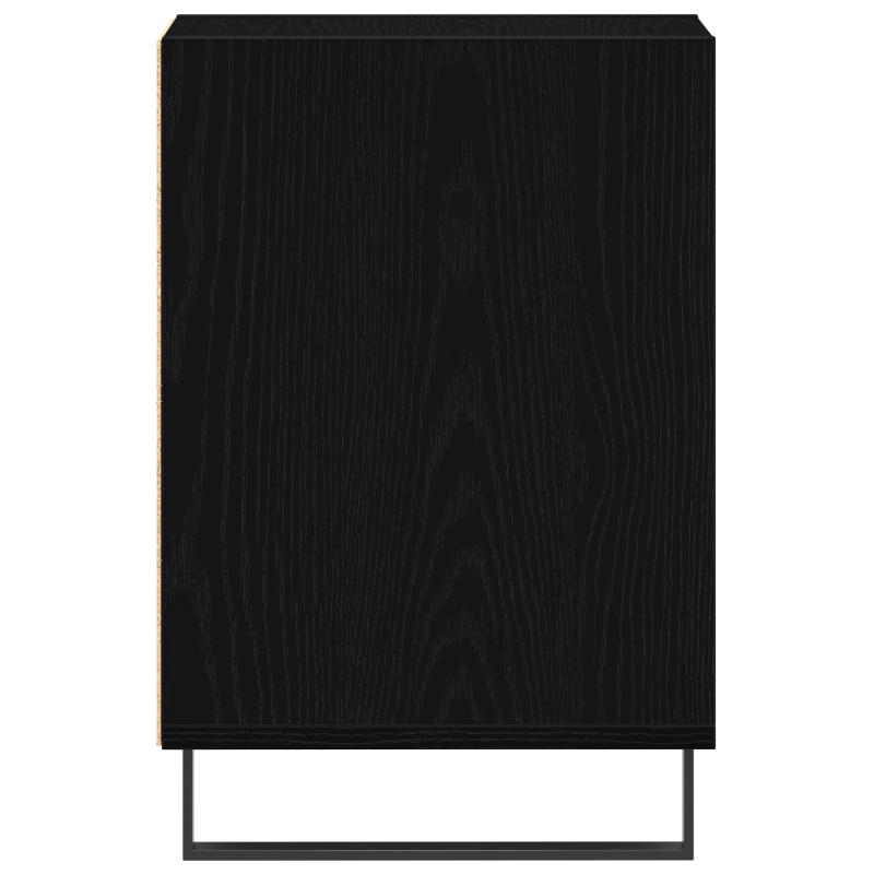 TV-Bank Schwarz Eiche 100x35x55 cm Werkstoff