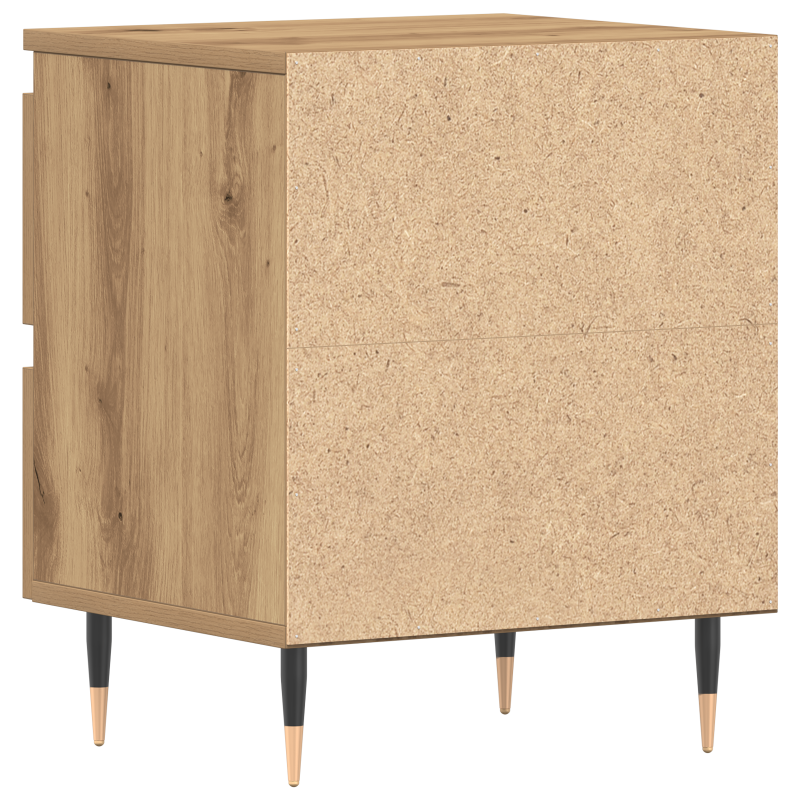 Nachttische 2 Stück Artisan Eiche 40x35x50 cm Holzwerkstoff