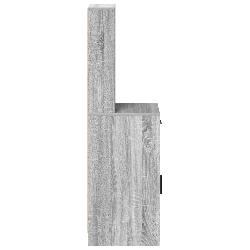 Hochboard Grau Sonoma 40x41x135 cm Holzwerkstoff