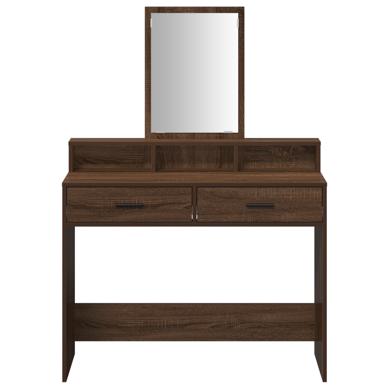 Schminktisch mit Schubladen Braun Eiche 100x41x140 cm