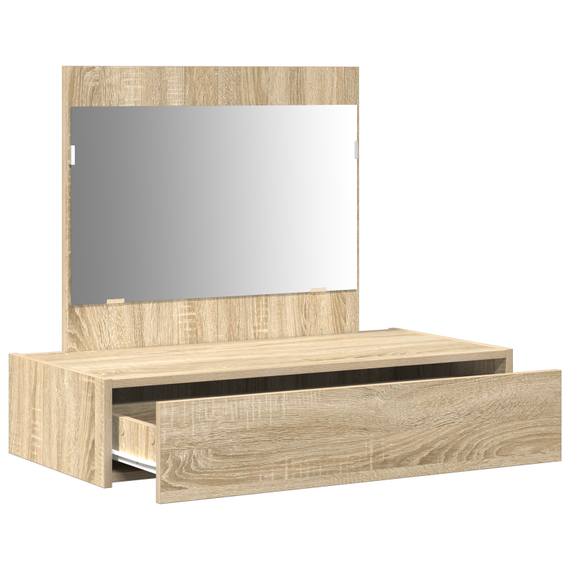 Wand-Schminktisch Sonoma Eiche 83x40x70 cm