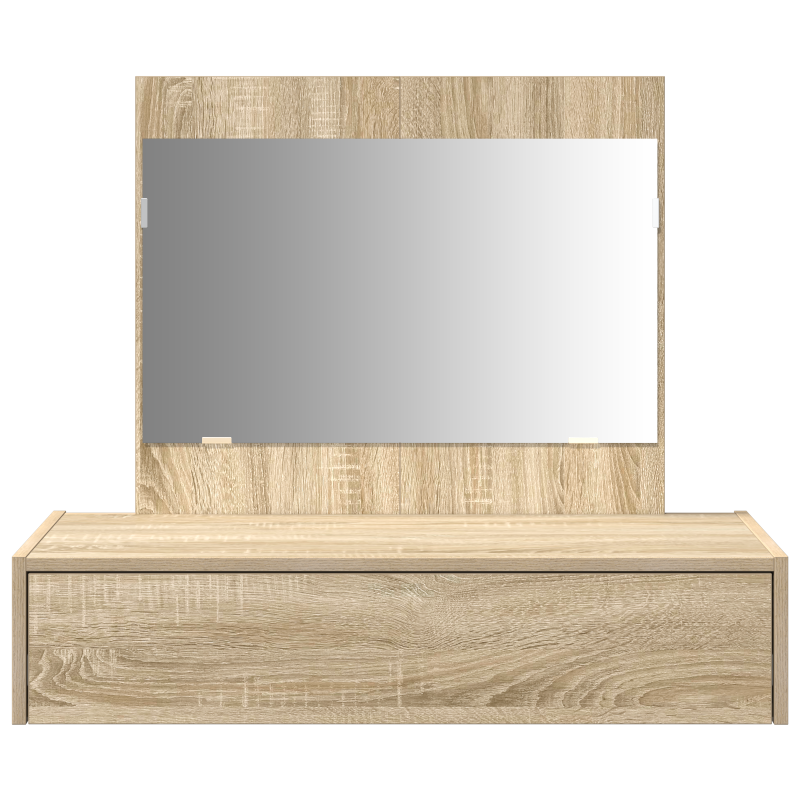 Wand-Schminktisch Sonoma Eiche 83x40x70 cm