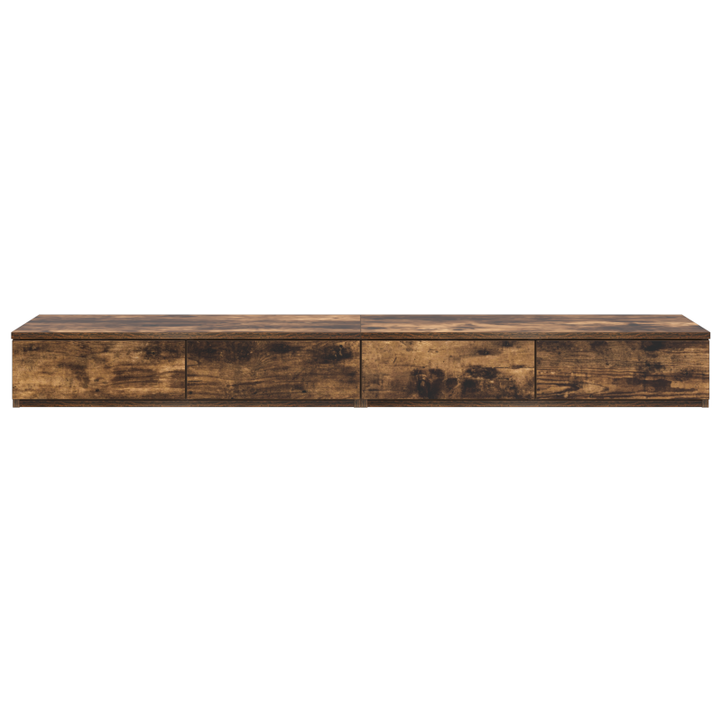 Bettkommoden Geräucherte Eiche 160x36,5x16,5 cm Holzwerkstoff