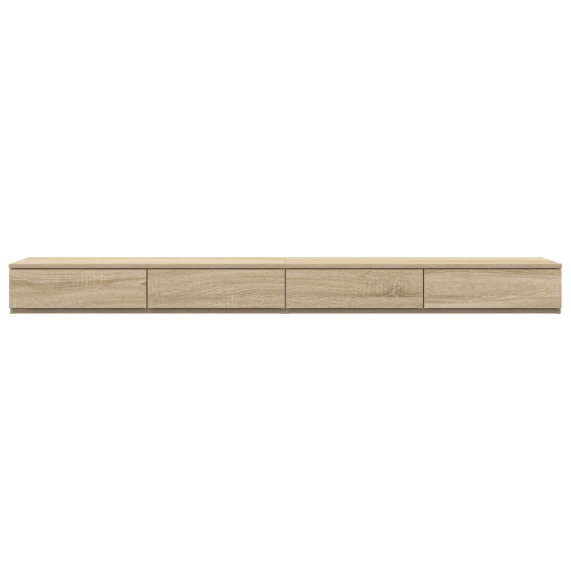 Bett mit Schubladen Sonoma Eiche 180x36,5x16,5 cm aus Holzwerkstoff