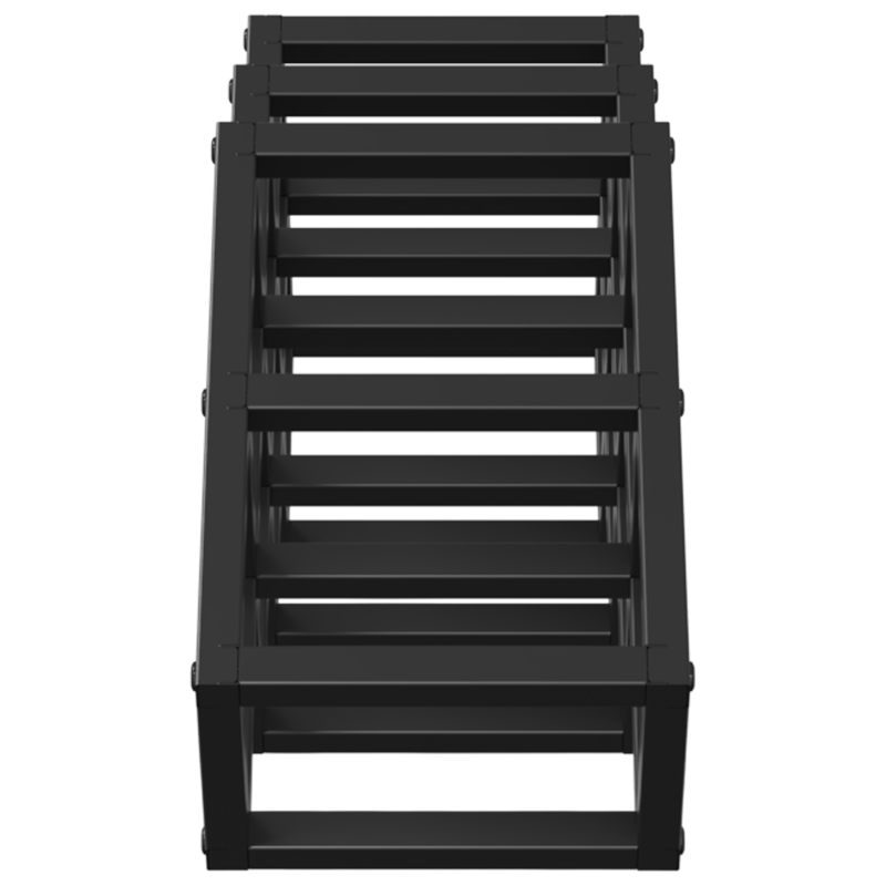 Weinregal für 9 Flaschen, 63x16,5x25 cm, pulverbeschichteter Stahl