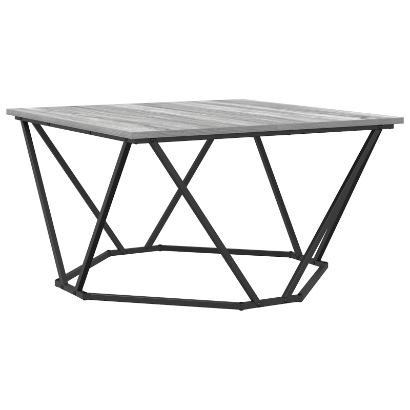 Couchtisch Grau Sonoma 80x80x45 cm Holzwerkstoff