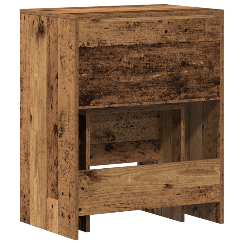 Schminktisch mit Spiegel Altes Holz Holzwerkstoff