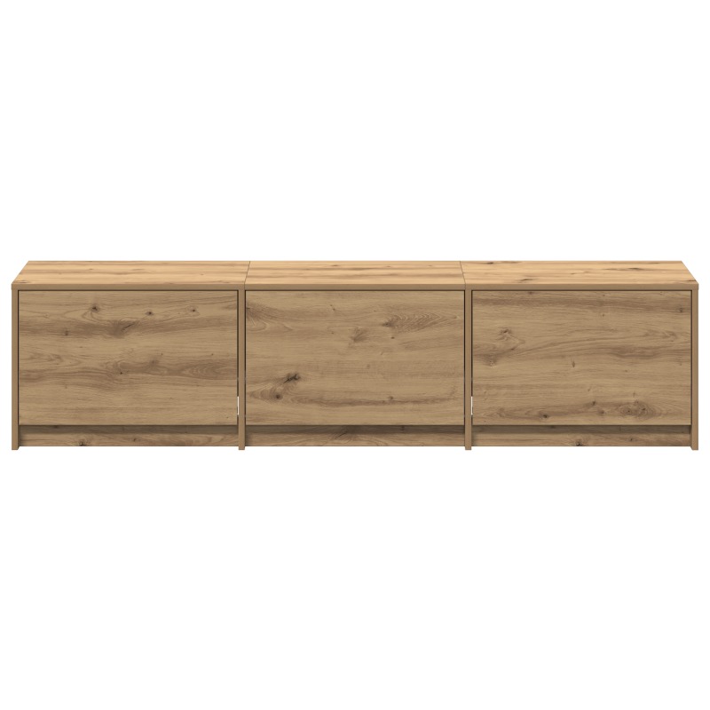 TV-Schrank mit LED Artisan Eiche 165x34x40 cm Holzwerkstoff