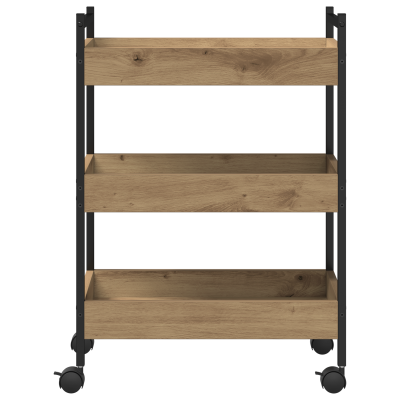 Küchenwagen Artisan Eiche 50x30x70 cm Holzwerkstoff