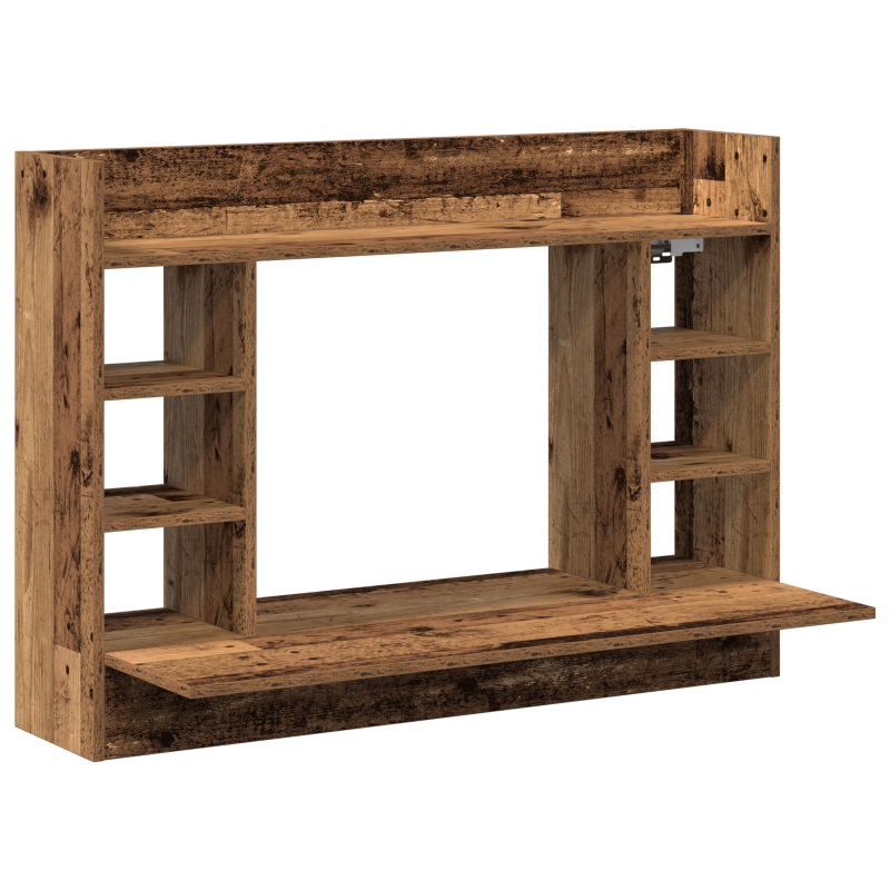 Wandmontageschreibtisch Alte Eiche 105x48x75 cm Holzwerkstoff