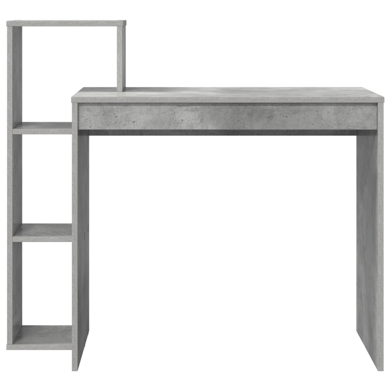 Schreibtisch Grau-betoniert Laminat, Holzwerkstoff Standard