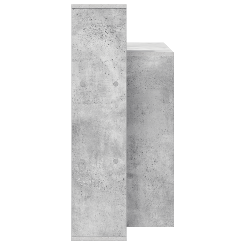 Schreibtisch Grau-betoniert Laminat, Holzwerkstoff Standard