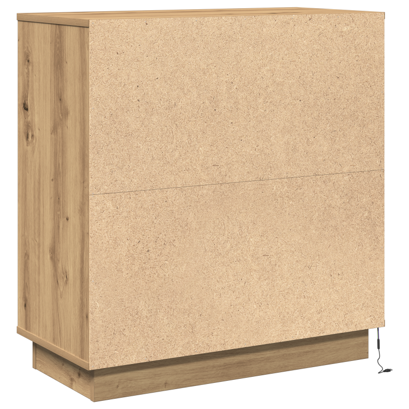 Nachttisch mit LED Artisan Eiche 71x34,5x75 cm Holzwerkstoff