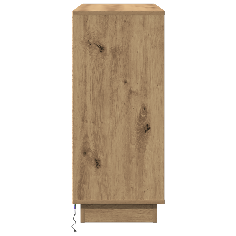 Sideboard mit LED Artisan Eiche 90x32x75 cm Holzwerkstoff