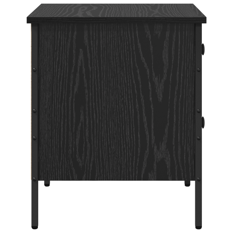Nachttisch Schwarz Eiche 40x42x50 cm Holzwerkstoff