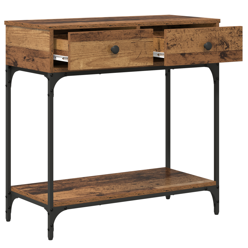 Konsolentisch Altes Holz 75x34.5x75 cm Ingenieurholz