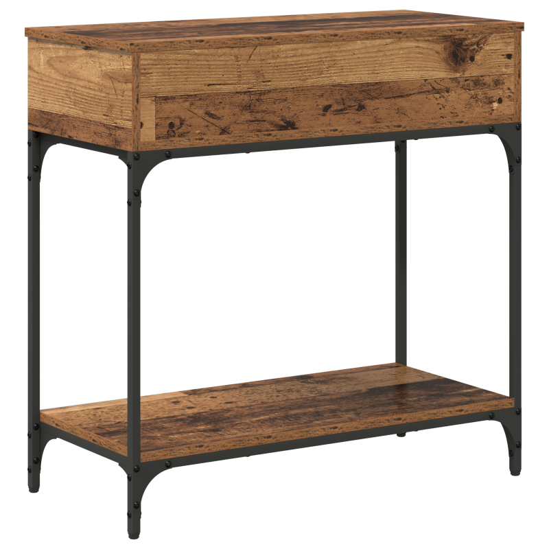 Konsolentisch Altes Holz 75x34.5x75 cm Ingenieurholz