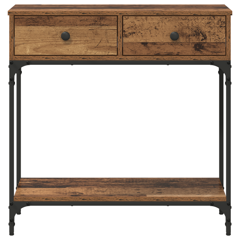 Konsolentisch Altes Holz 75x34.5x75 cm Ingenieurholz