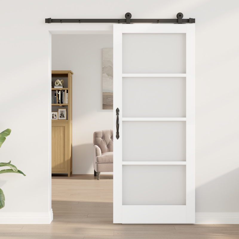 Schiebetür mit Hardware-Set ORKDALWeiß 83x202 cm
