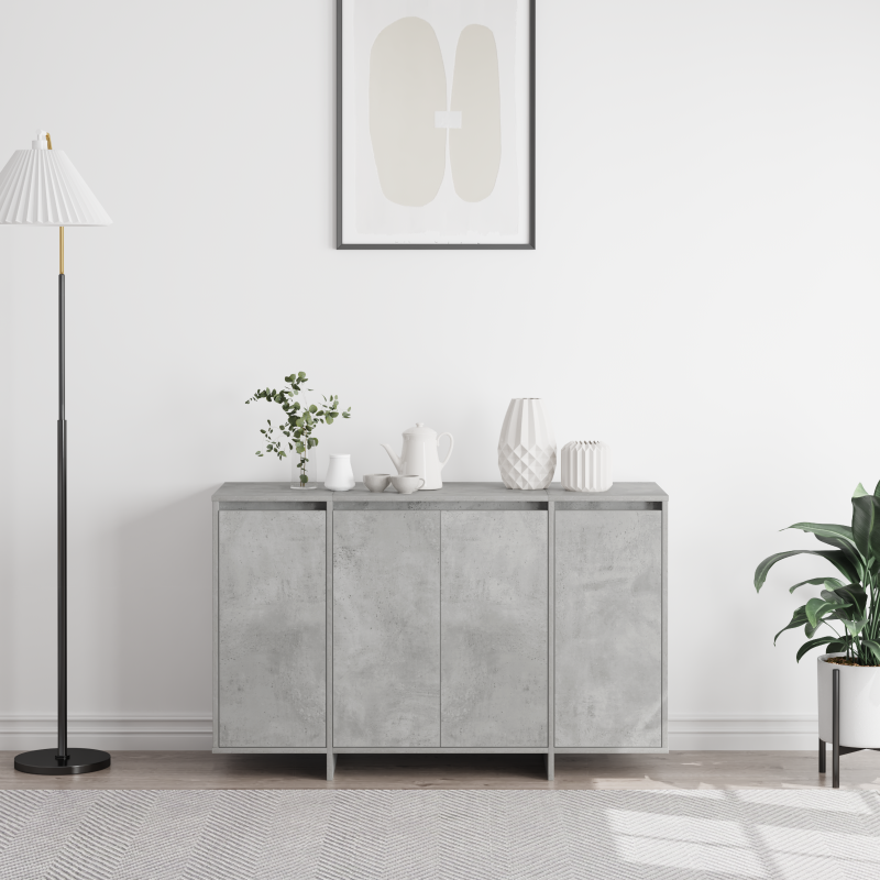Beton Grau Sideboard Beton grau Holzwerkstoff 120 x 41 x 75 cm