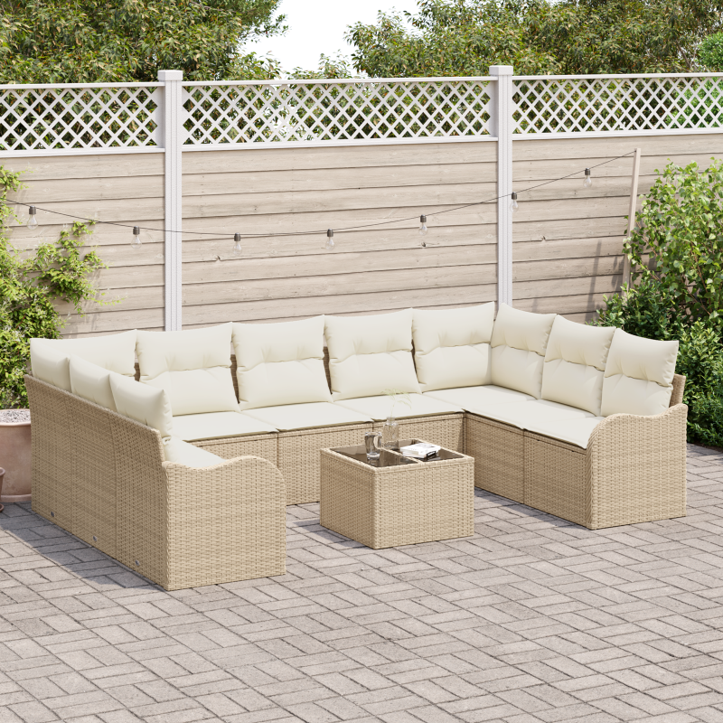 Boxspringbett mit Matratze und Bank Creme 80x200 cm Stoff